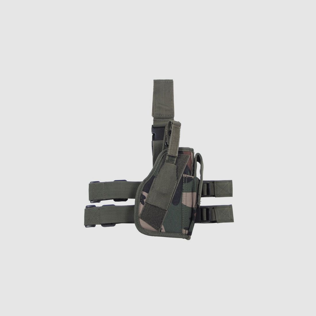 Pistolen Holster f. Kurzwaffe RECHTS WOODLAND - Beinholster Futteral