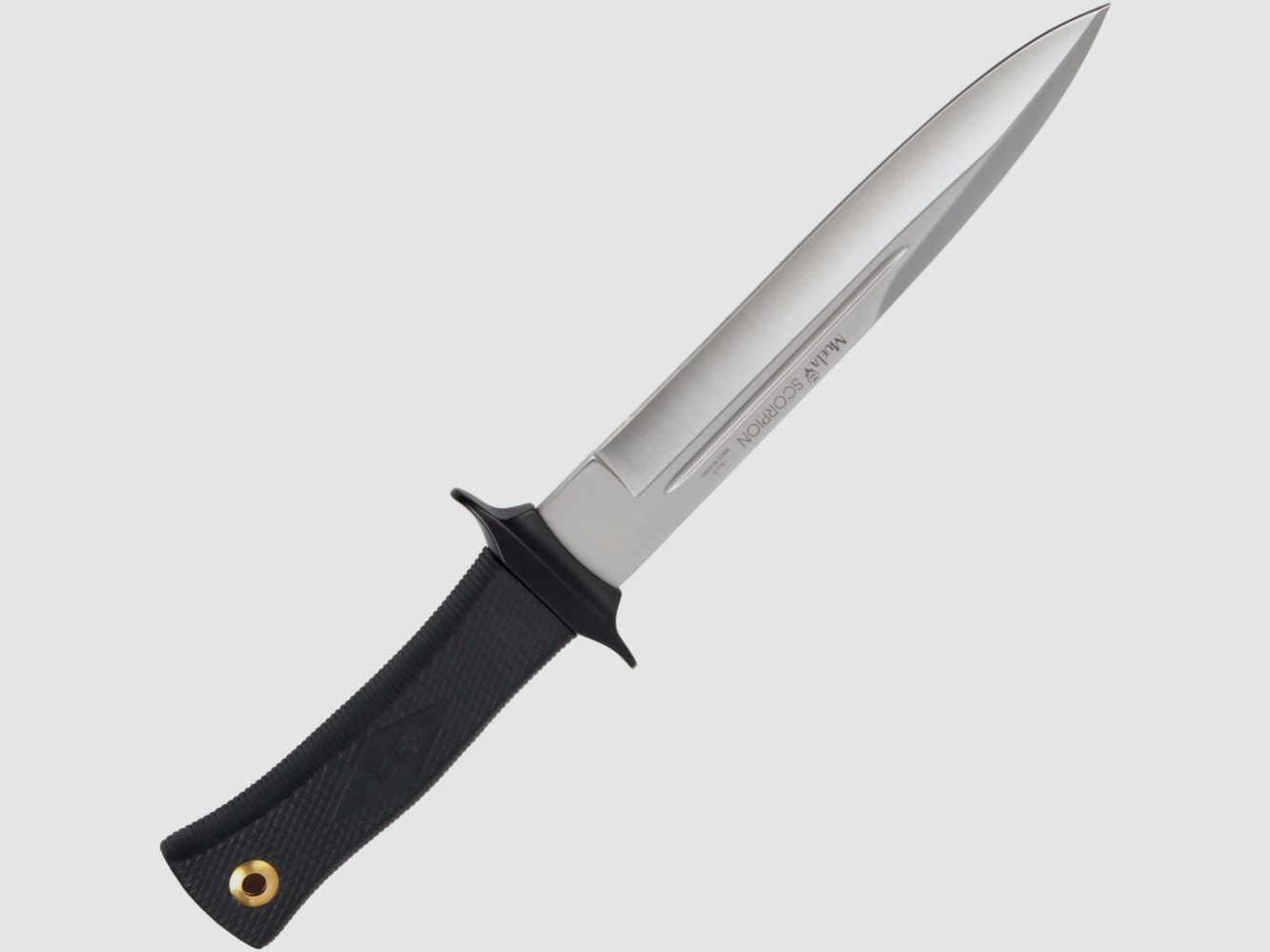 Cuchillo militar Muela Scorpion con funda de cuero