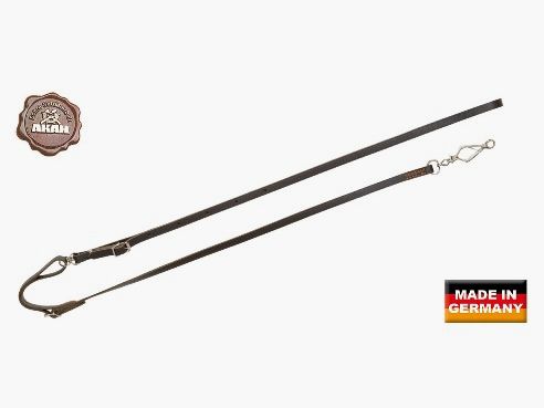 Umhängeleine Sattelleder 1,85m - 14mm breit