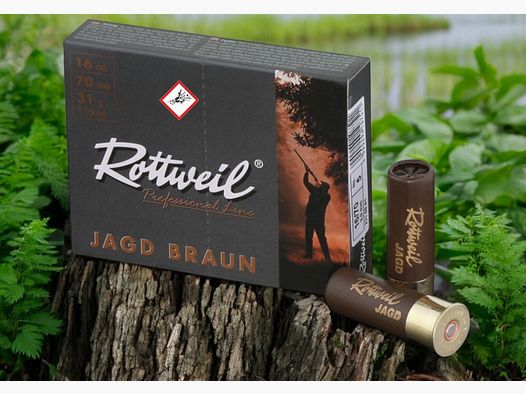 Rottweil hunting shot hunting brown TPL cal. 16/70 31g 3.0 mm