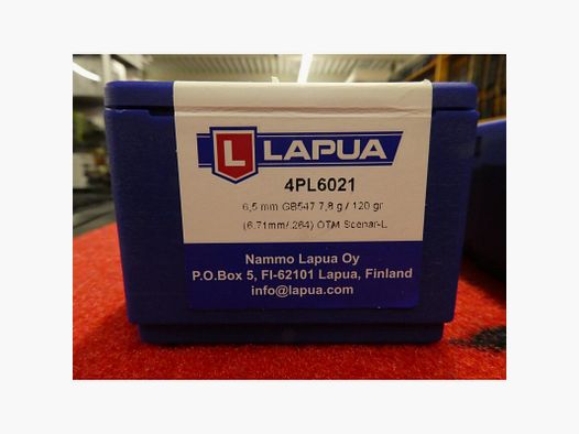 Lapua Proiettili 6,5mm OTM Scenar-L 120gr (x100)