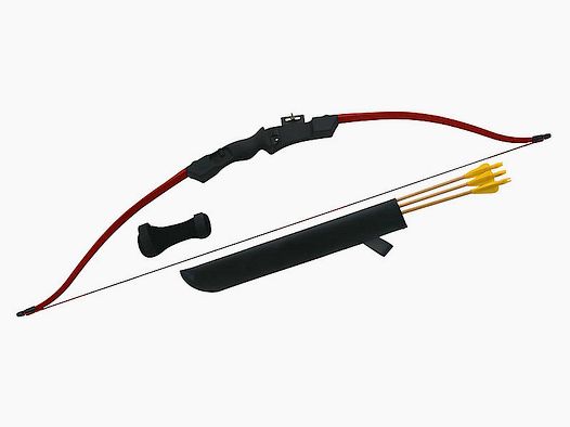 120 cm boogset + jeugd recurve boog 3x houten pijl 28" cadeauverpakking