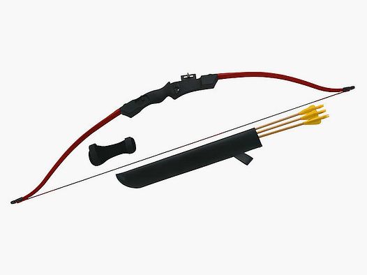 120cm Bogenset + Jugend-Recurve-Bogen 3x Holzpfeil 28" Geschenkverpackung