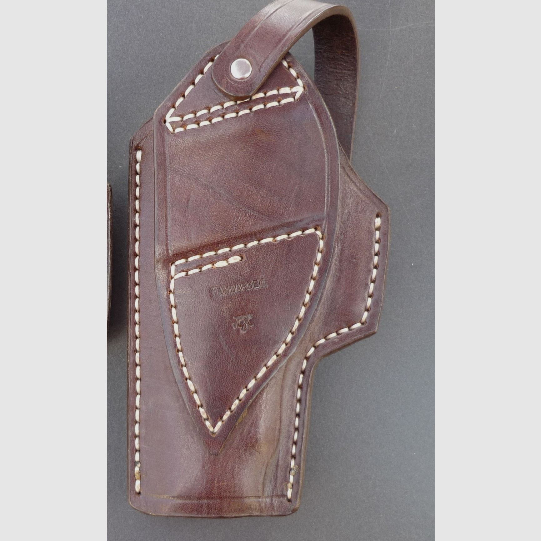 HKDesign Holster Art. Nr. 005  ,Schnellziehholster mit eingenähter Teflonkornschiene  vermutlich für SIG 220 -  Rechtshänder -