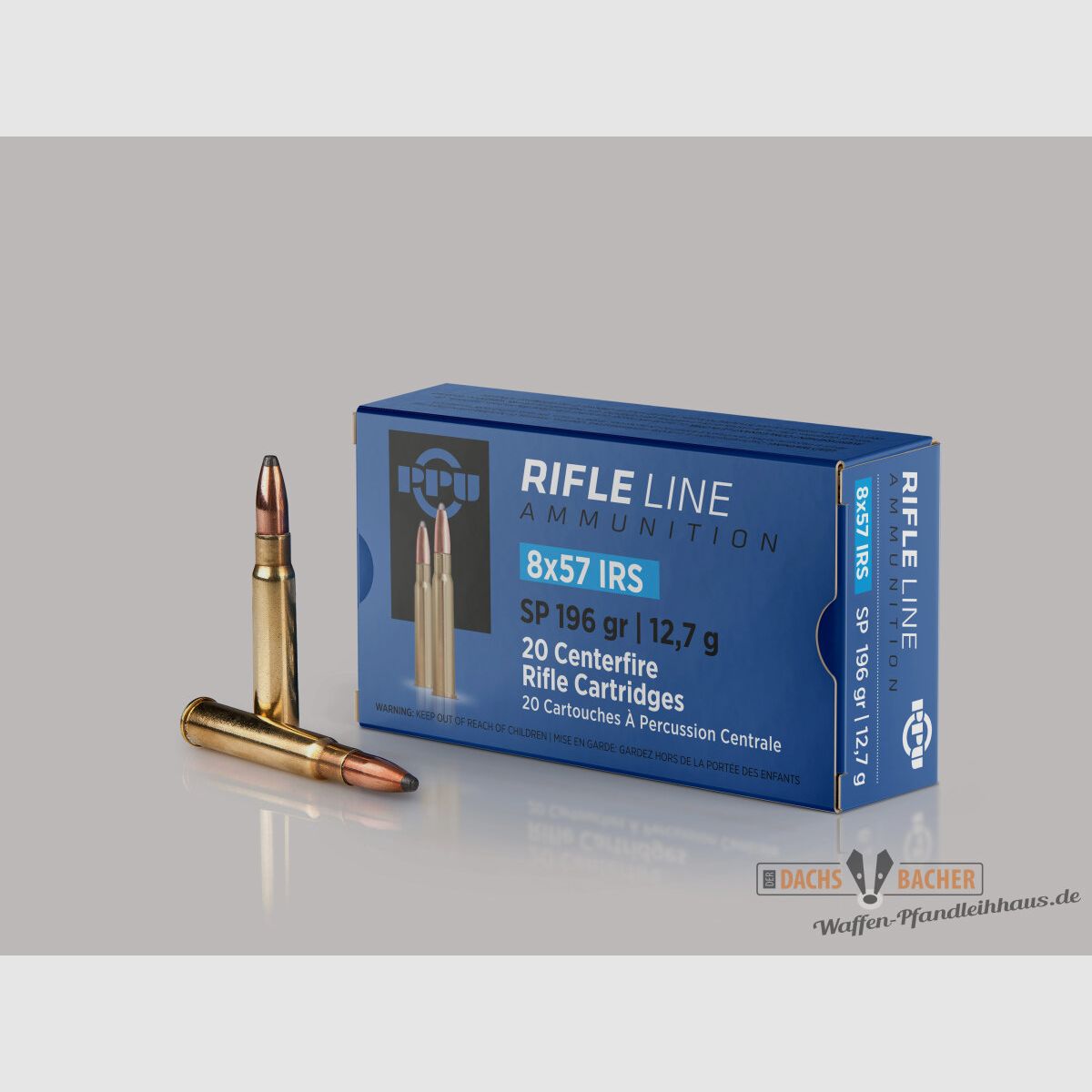 PPU Prvi Partizan 8x57 JRS 12,7g/196gr SP Punta Blanda 20 Cartuchos