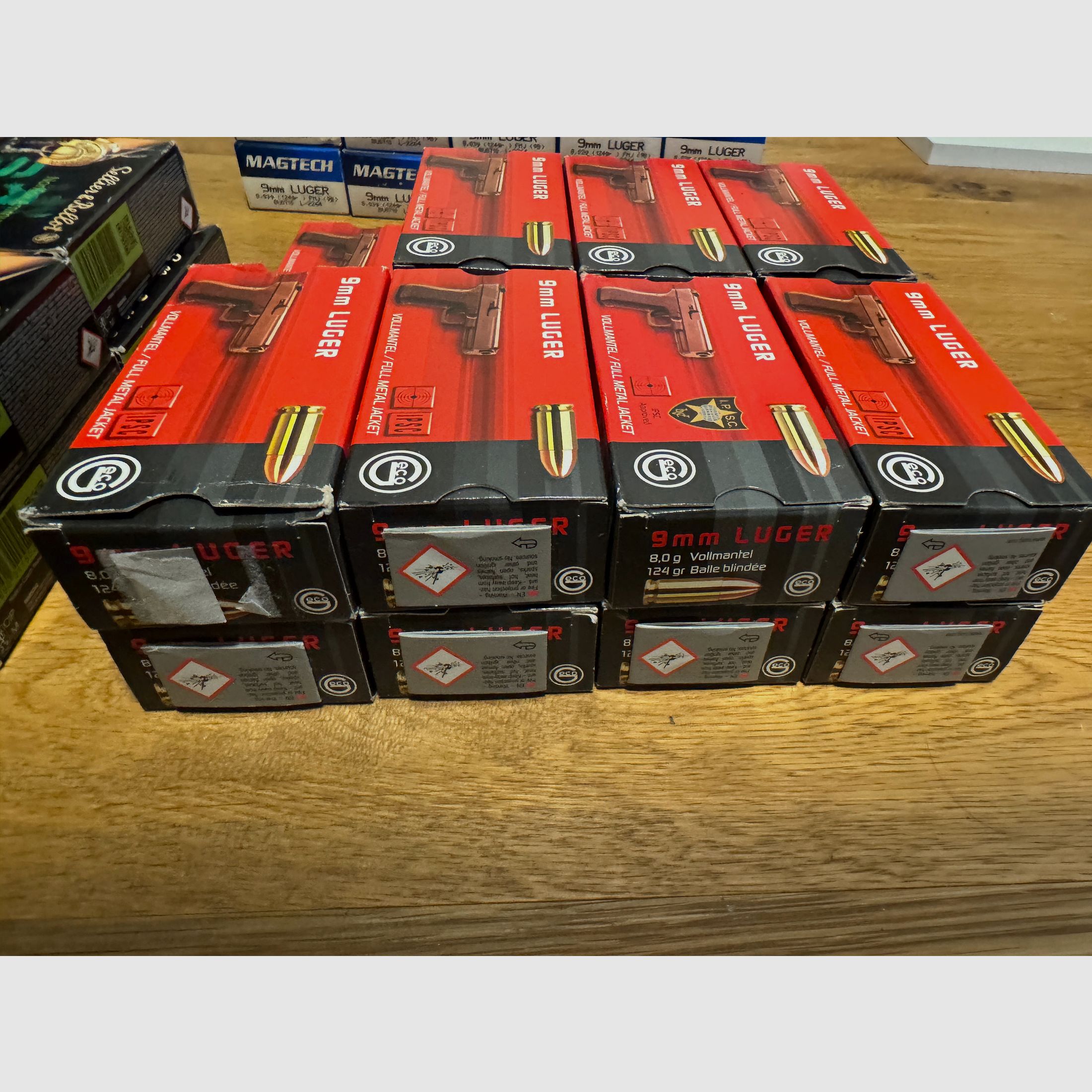 9 mm Luger ammunition approx. 3500 rounds