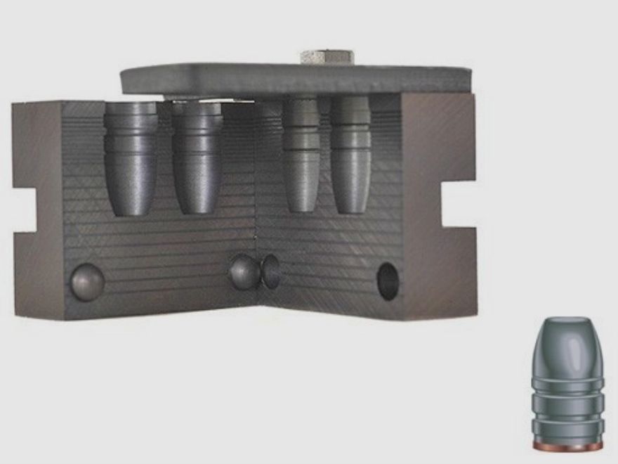 RCBS Doppelgiesskokille .458 / 11,63 mm 300 gr / 19,4 g 45-300-FN Flachkopfgeschosse Gas Check .458