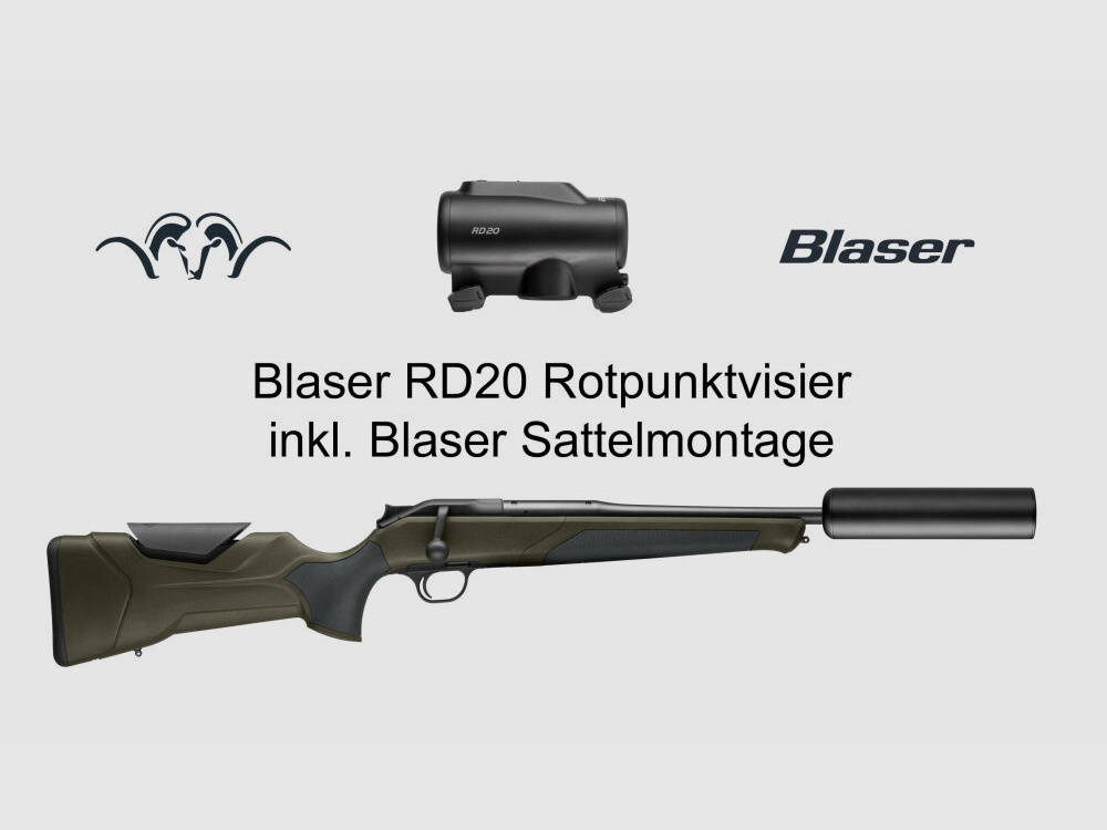 Blaser Group GmbH Blaser R8 Professional 2.0 Darkolive .308 Win LL47 + RD20 Rotpunkt + B50Ti Schalldämpfer