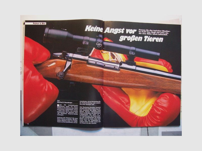 Visier-Heft ** Schießen mit der Weatherby .460 Magnum **