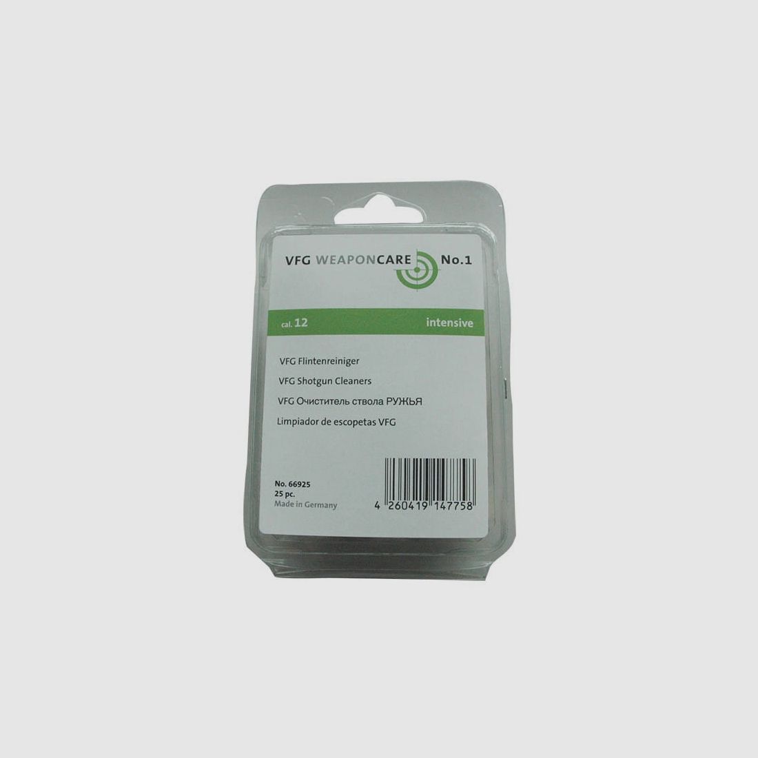 VFG Flinten Laufreiniger Intensive - 25 Stk.