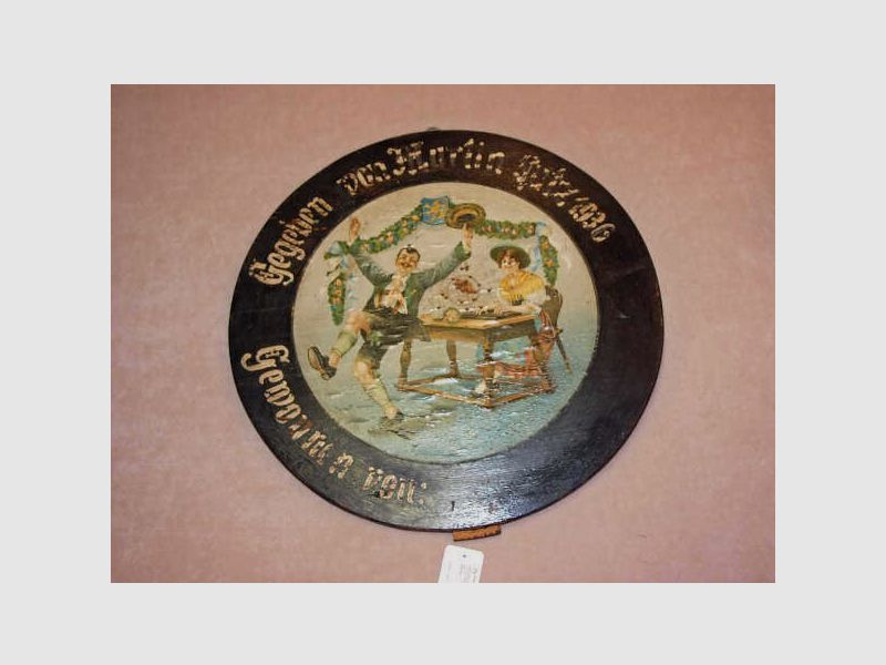 Deutsch, Herst. unbekannt orig. historische Ehrenscheibe