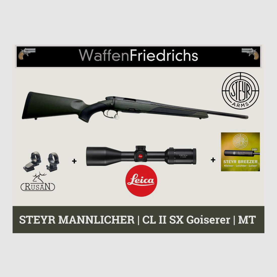 STEYR ARMS	 CL II SX Goiserer "HORRIDO" | Komplettangebot Jungjäger - Waffen Friedrichs