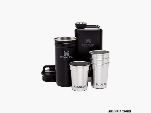 STANLEY – ADVENTURE PRE-PARTY SHOTGLAS + FLASCHENSET 6 Stk. Matte Black Pebble