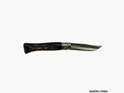 MESSER – OPINEL – N.9 CARBON MIT MUSTER – HECHT – HANDGEFERTIGT