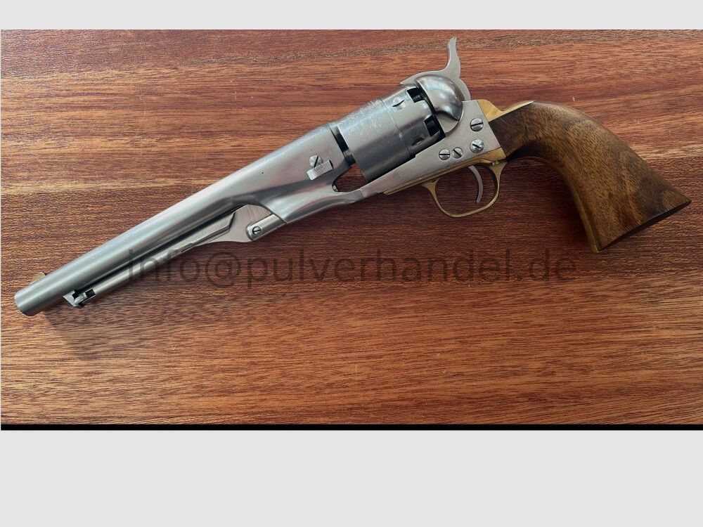 Colt 1860 Army 8" silversteel im 2er Set mit Zubehör oder solo .44(BlackPowder)