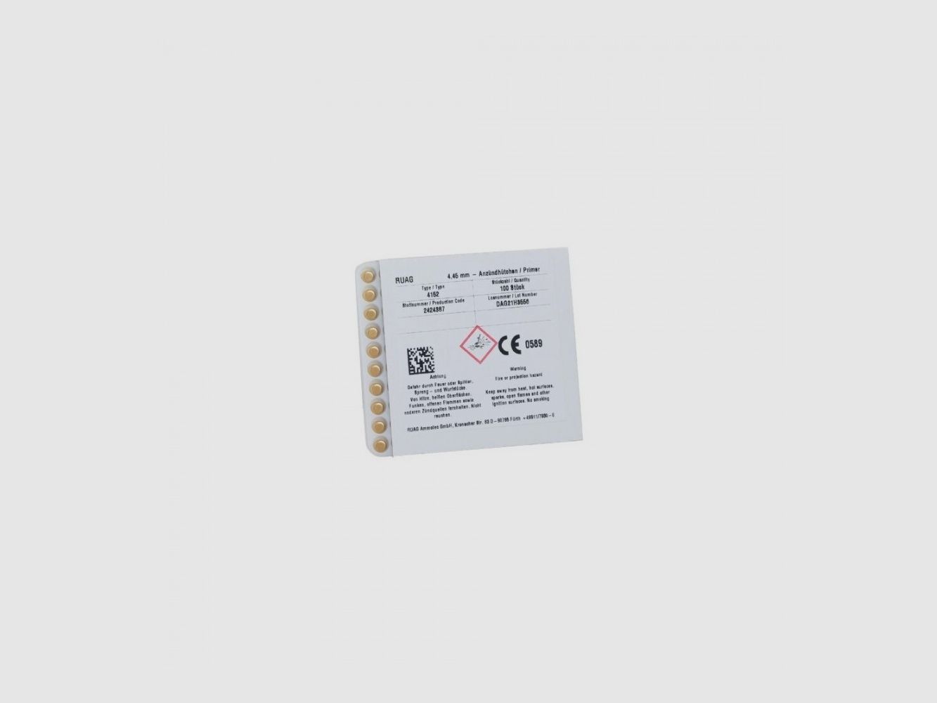 GECO INICIOS SMALL PISTOL 4.45 mm (4152) Caja de 100 pzs, imagen 1 de 3