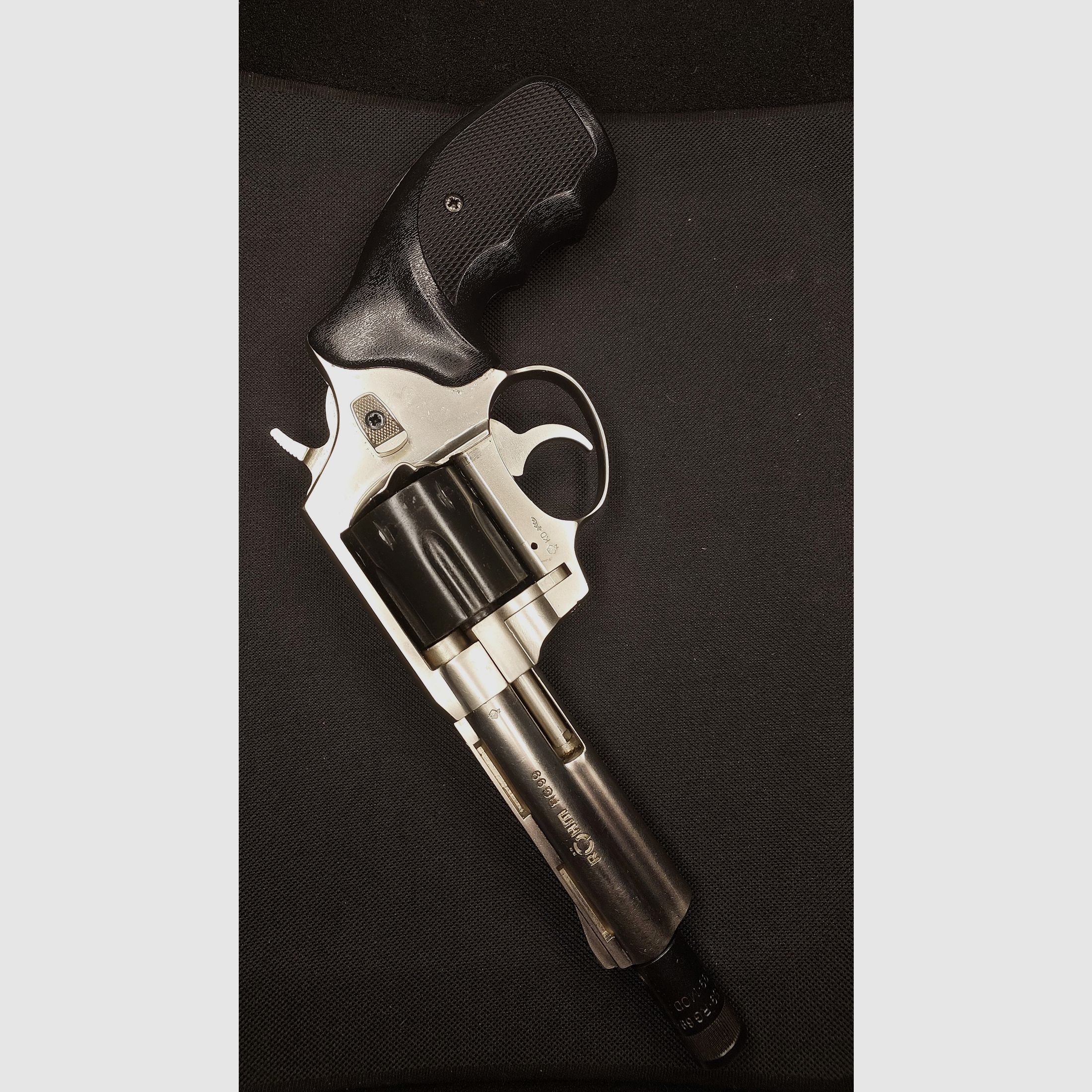 Röhm RG99 revólver de detonación níquel (PTB 452) RG 99 con protector de boca