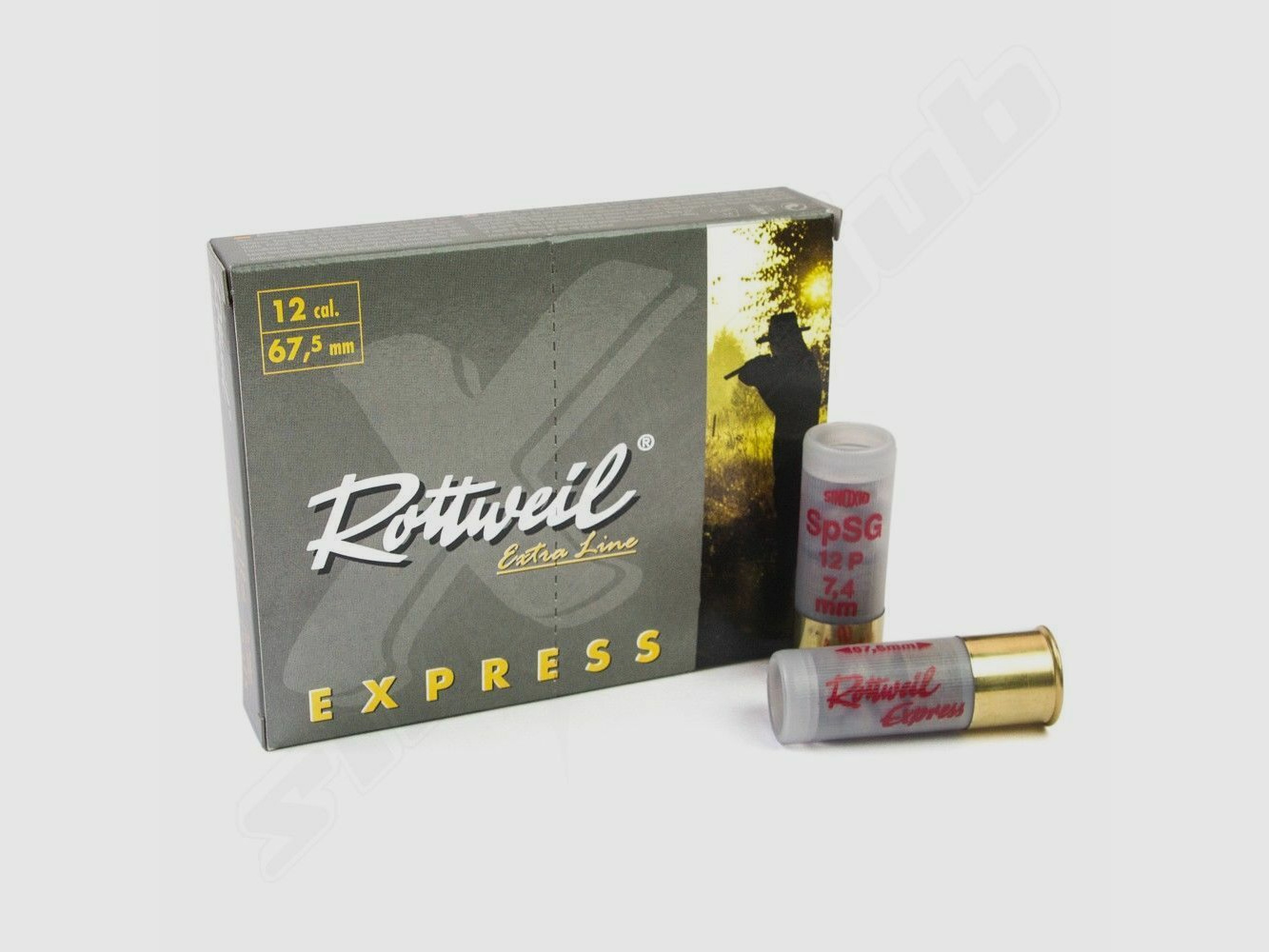 Rottweil Express 12/67,5 cartucce a pallini - 10 colpi - 7,4 mm