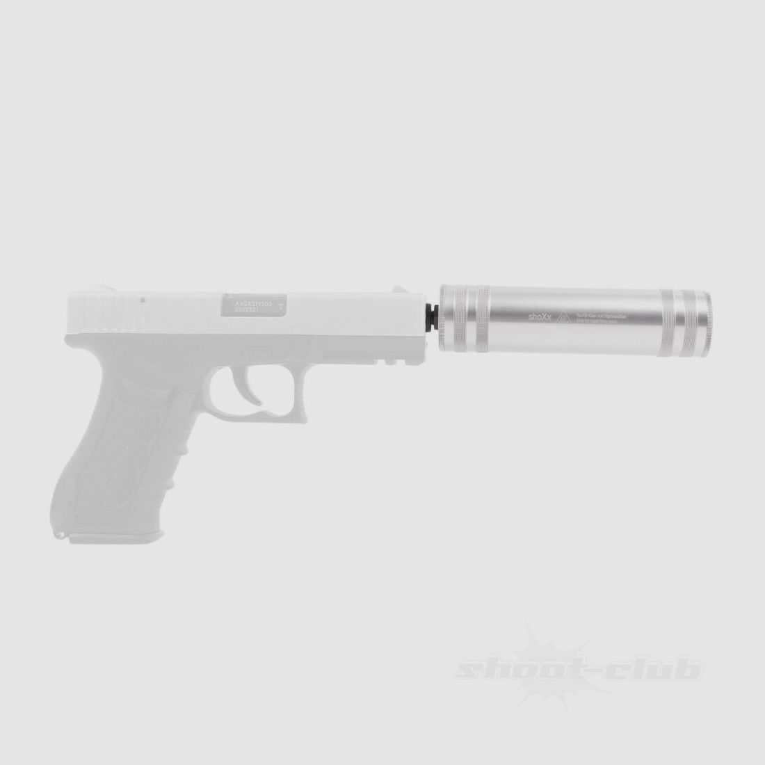 shoXx Silenziatore Universale per Pistole a Segnale - Argento, immagine 5 di 5