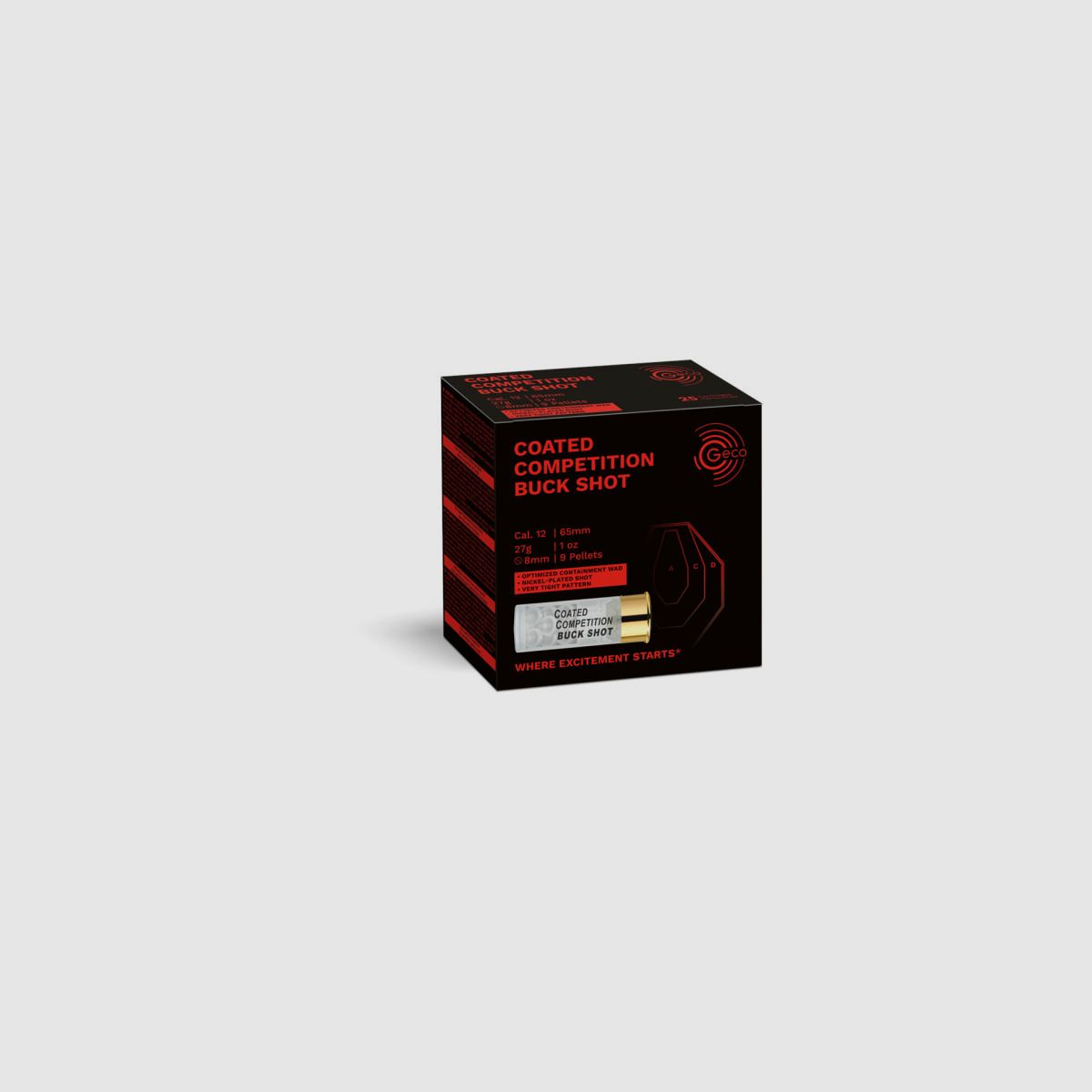 GECO COMPETITION CC BUCK SHOT KAL.12/65 - 27,0g /9gr (8mm)