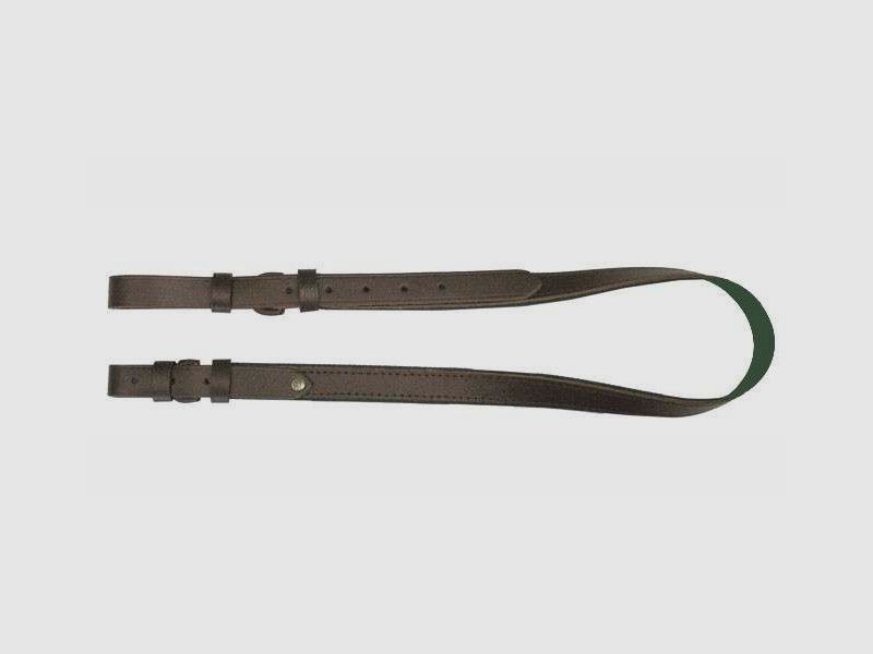 Bruine leren geweerriem, 30 mm, afbeelding 1 van 8