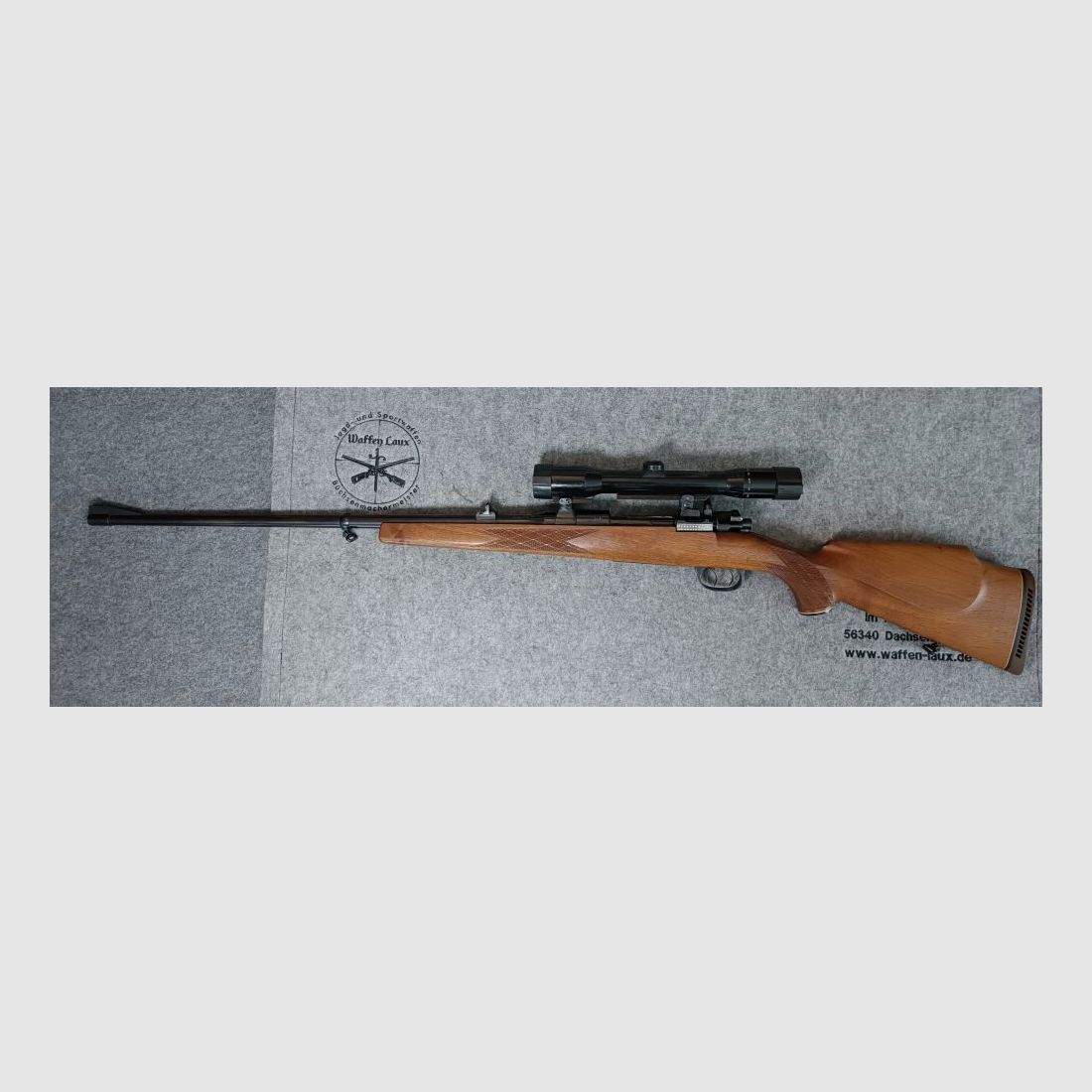 Waffen Grunder Thun	 Mauser K98 im schweizer Kaliber mit ZF Diavari D 1,5-6x42