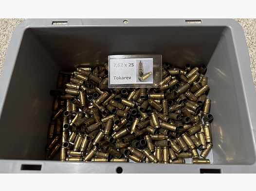 Patronenhülsen Hülsen 7,62x25 Tokarev  330 Stück