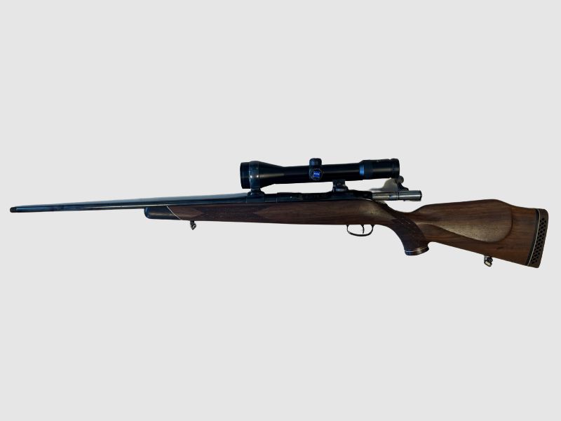 Rep. Büchse Sauer 80 Kal. 243. Rem mit ZF Zeiss Diavari 2-10x50T + Schalldämpfer Roedale Hybrid 47XK