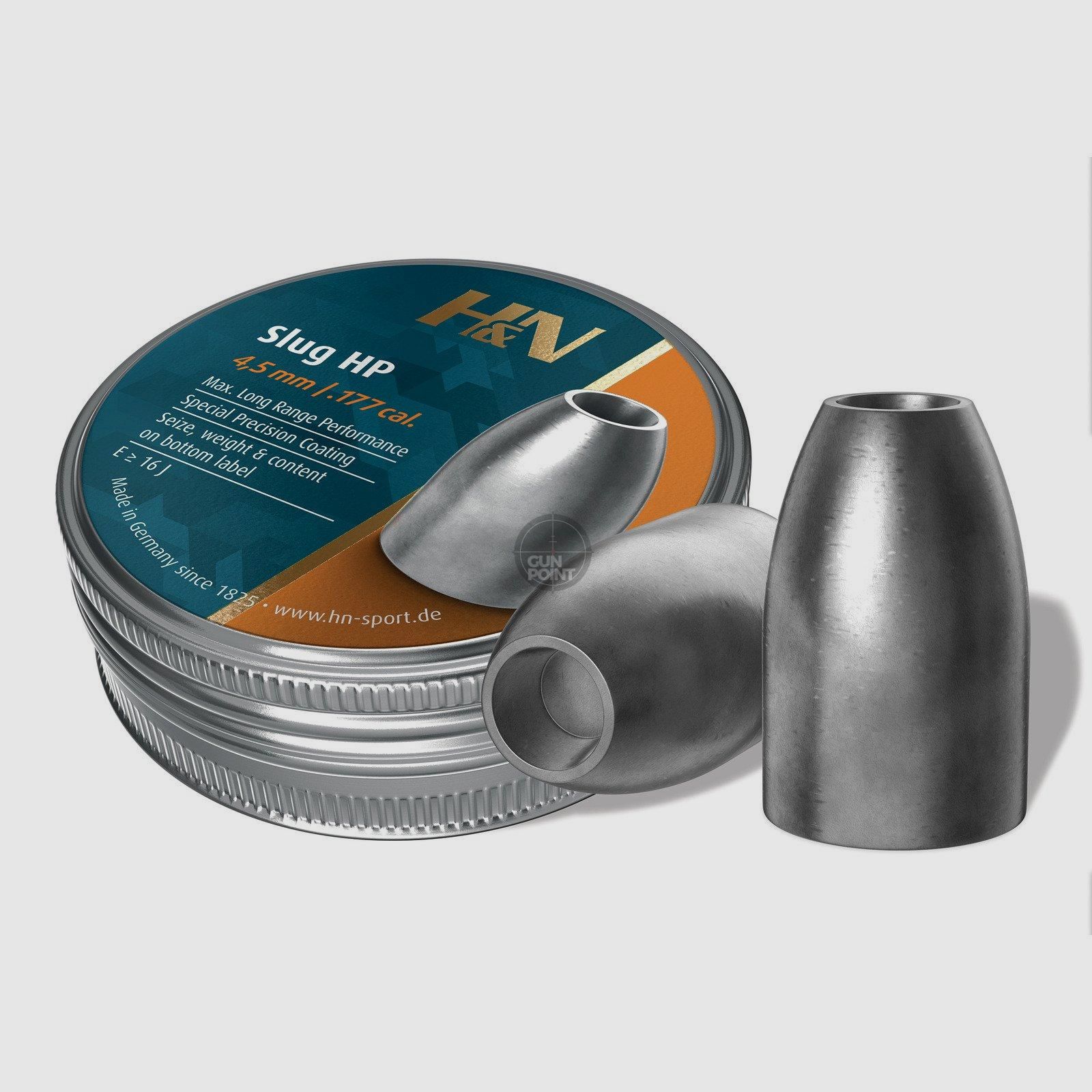 H&N Slug HP - 4,50 mm / .177 cal. 13gr - 350 Stck