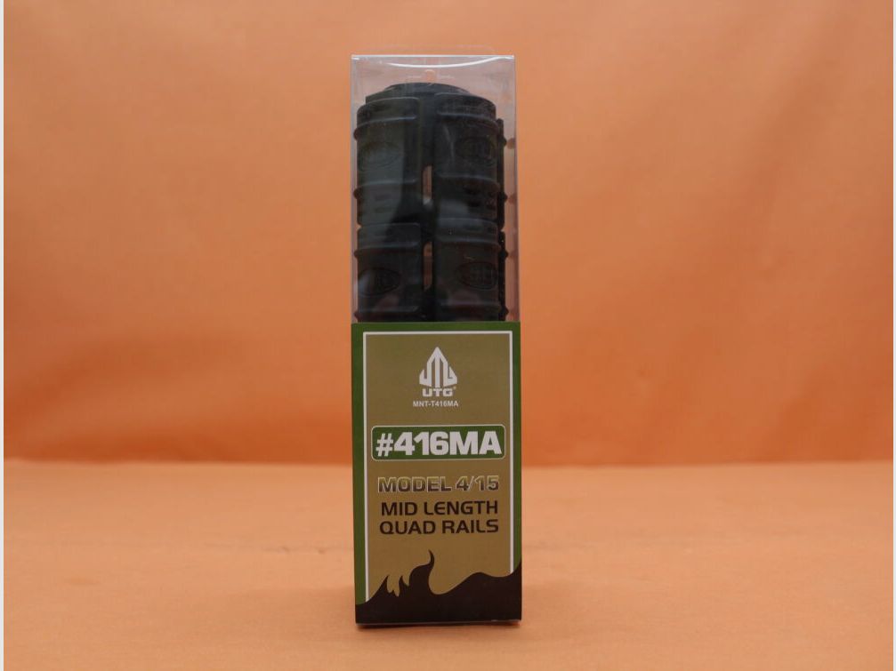 UTG - Leapers AR-15: Handguard/ 4-Rail-System UTG (MNT-T416MA) Drop In Mid Length (M5) Alu Handschutz incl. Covers