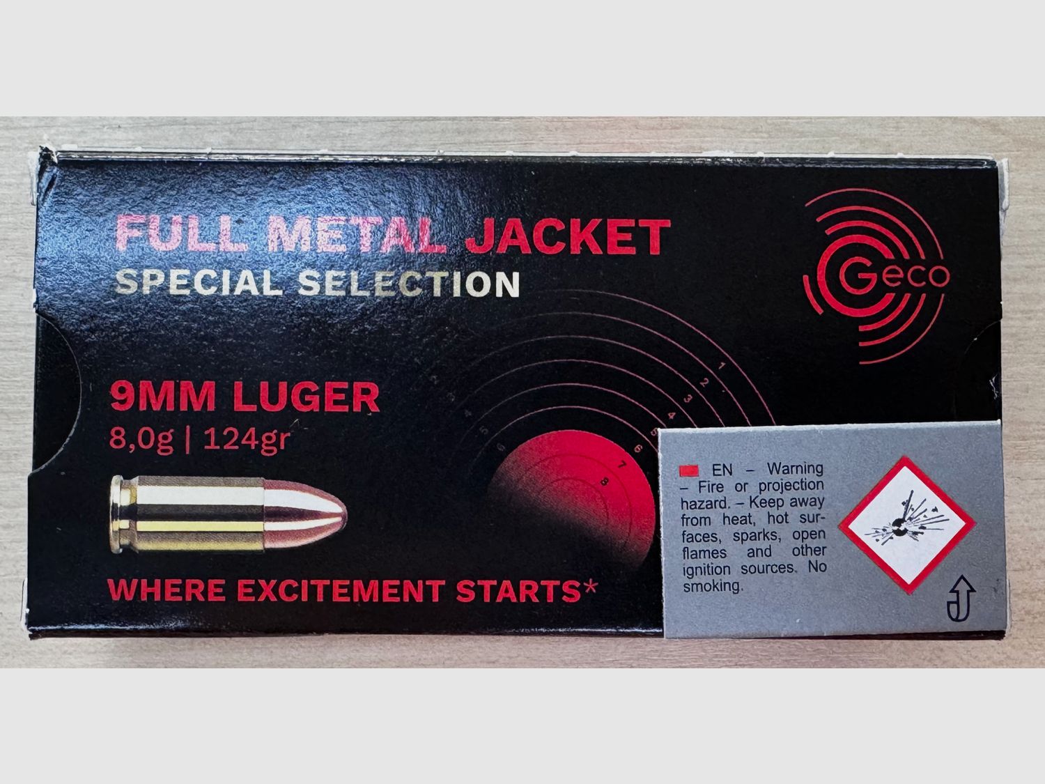 Geco Pistol Cartridge Special Selection Cal. 9mm Luger VM 124grs
