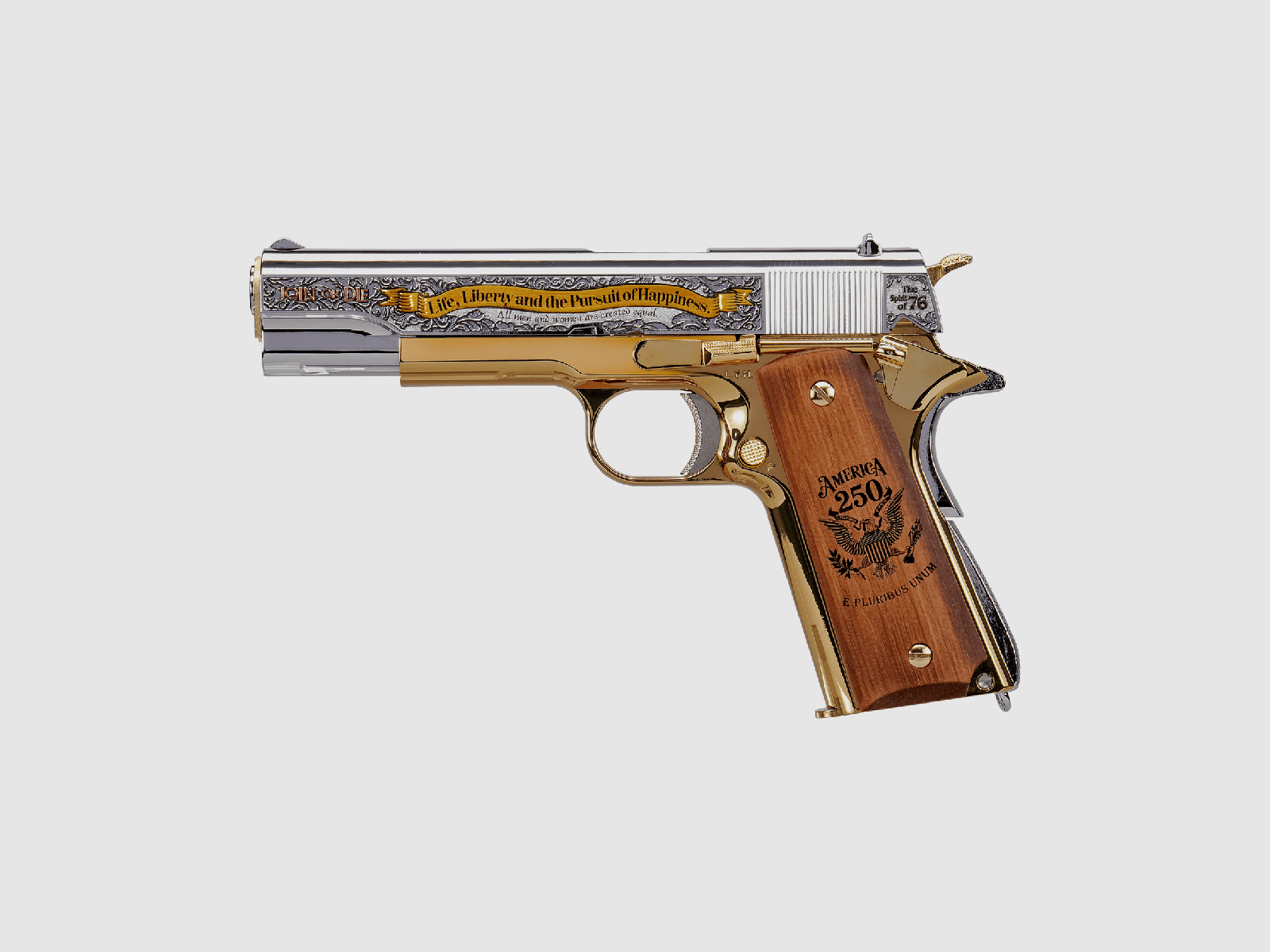 GPM1911 America's 250th Edition Gas Blow Back Pistol – Gold / Silver -F- | G&G, image 1 of 11