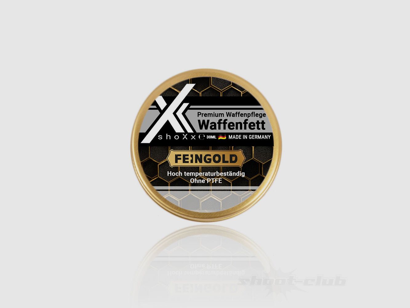 shoXx Premium Waffenfett 30ml Feingold Schraubdose