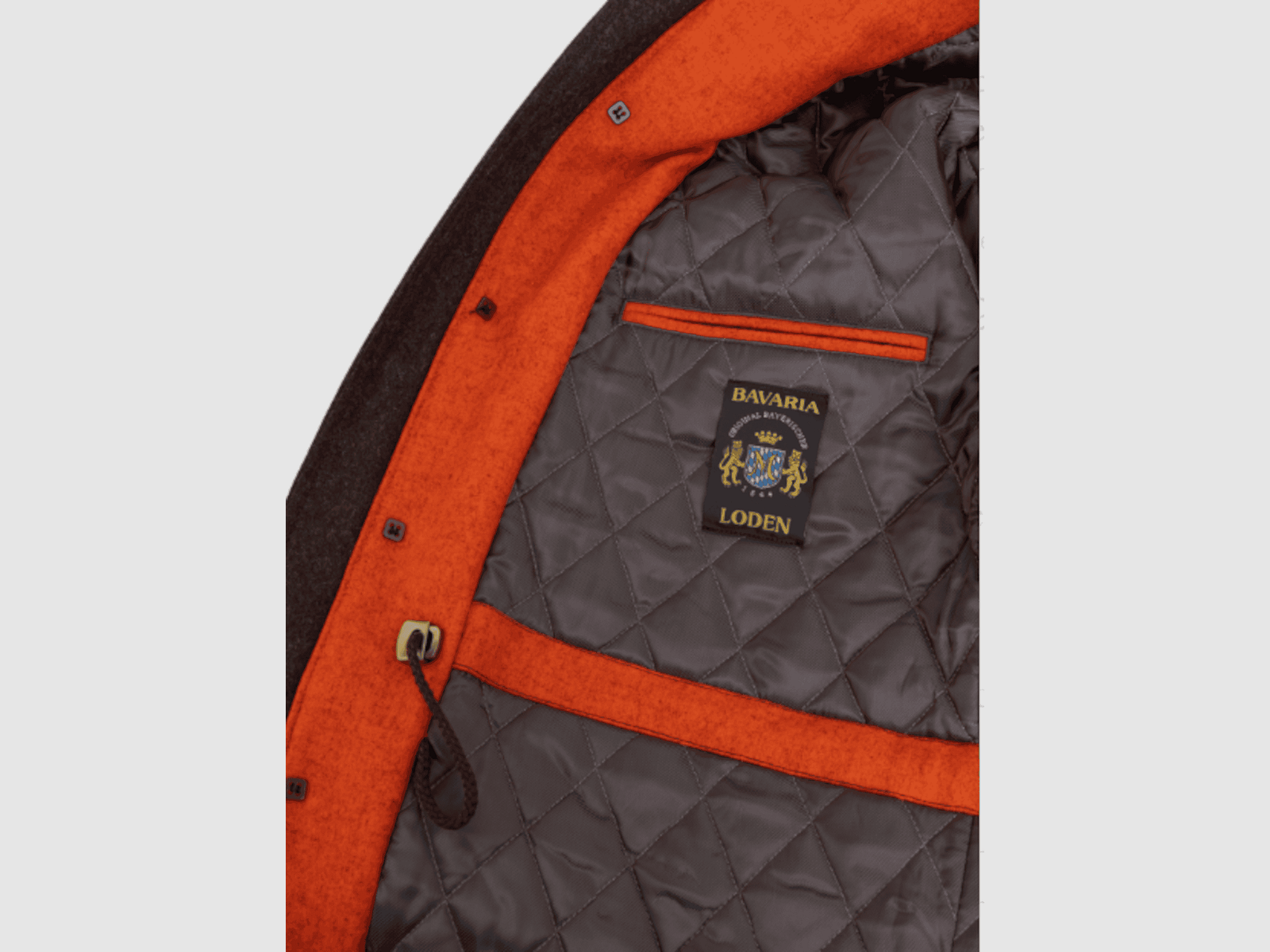 Jagdjacke Signal-Lodenjacke Drückjagd, orange, Bild 4 von 5