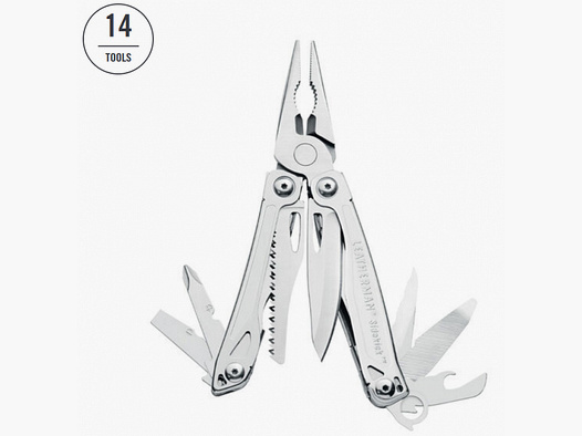 LEATHERMAN SIDEKICK Tool 14 Werkzeuge im Taschenformat | Zange, Messer, Feile, Schraubendreher, Etui