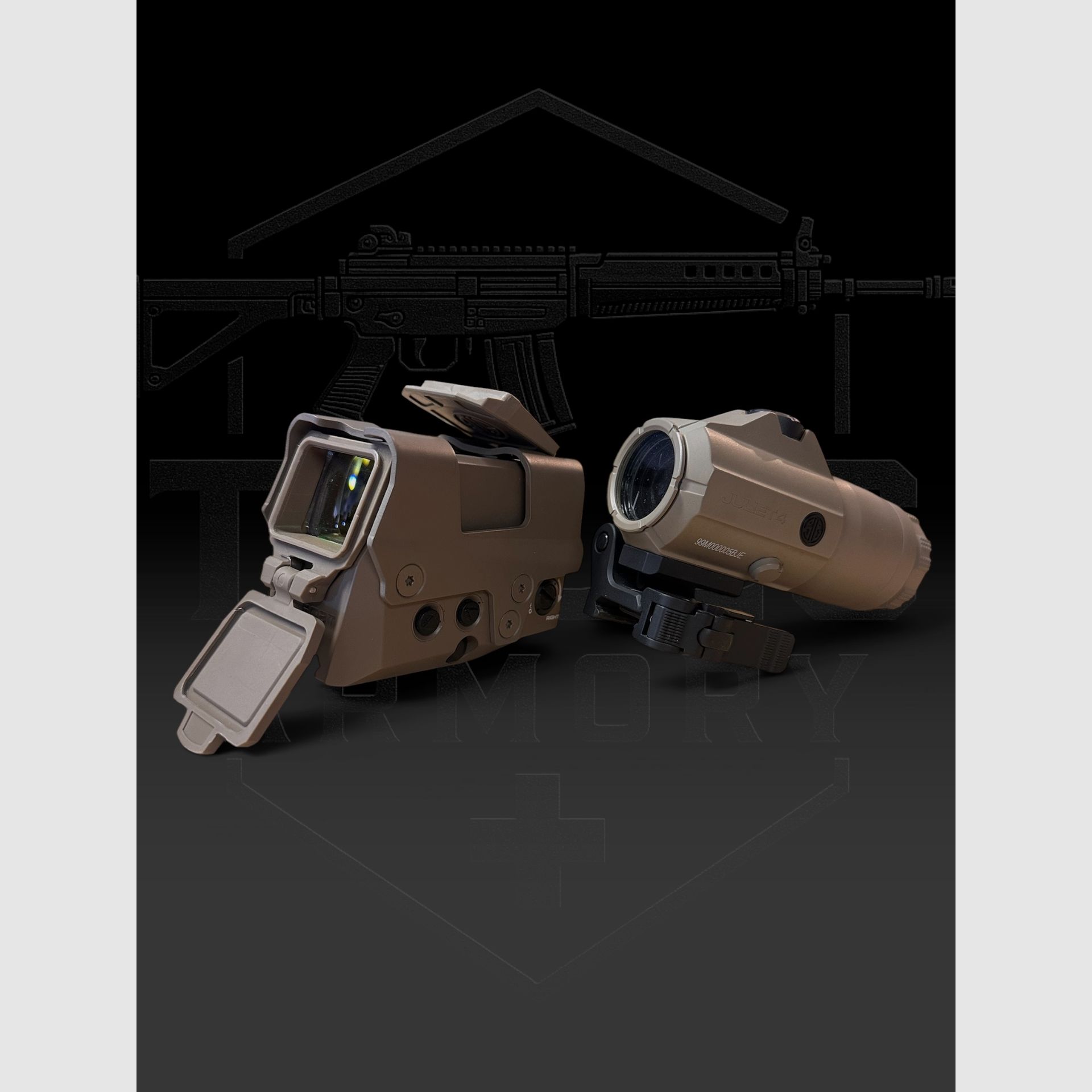 SIG SAUER Romeo8 & Juliet4 Combo, Tan (arma dimostrativa), immagine 1 di 4