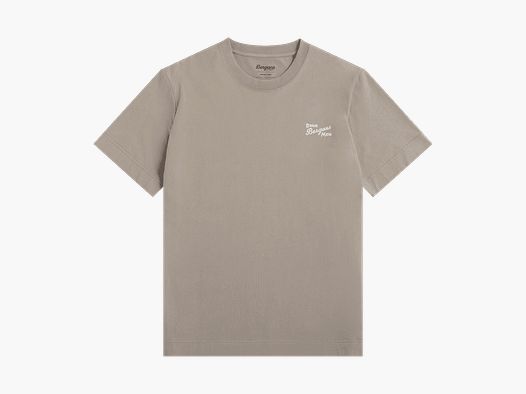 Bergans Graphic Cotton Tee Hommes Rock Taupe/Blanc Bruk Bergans XXL