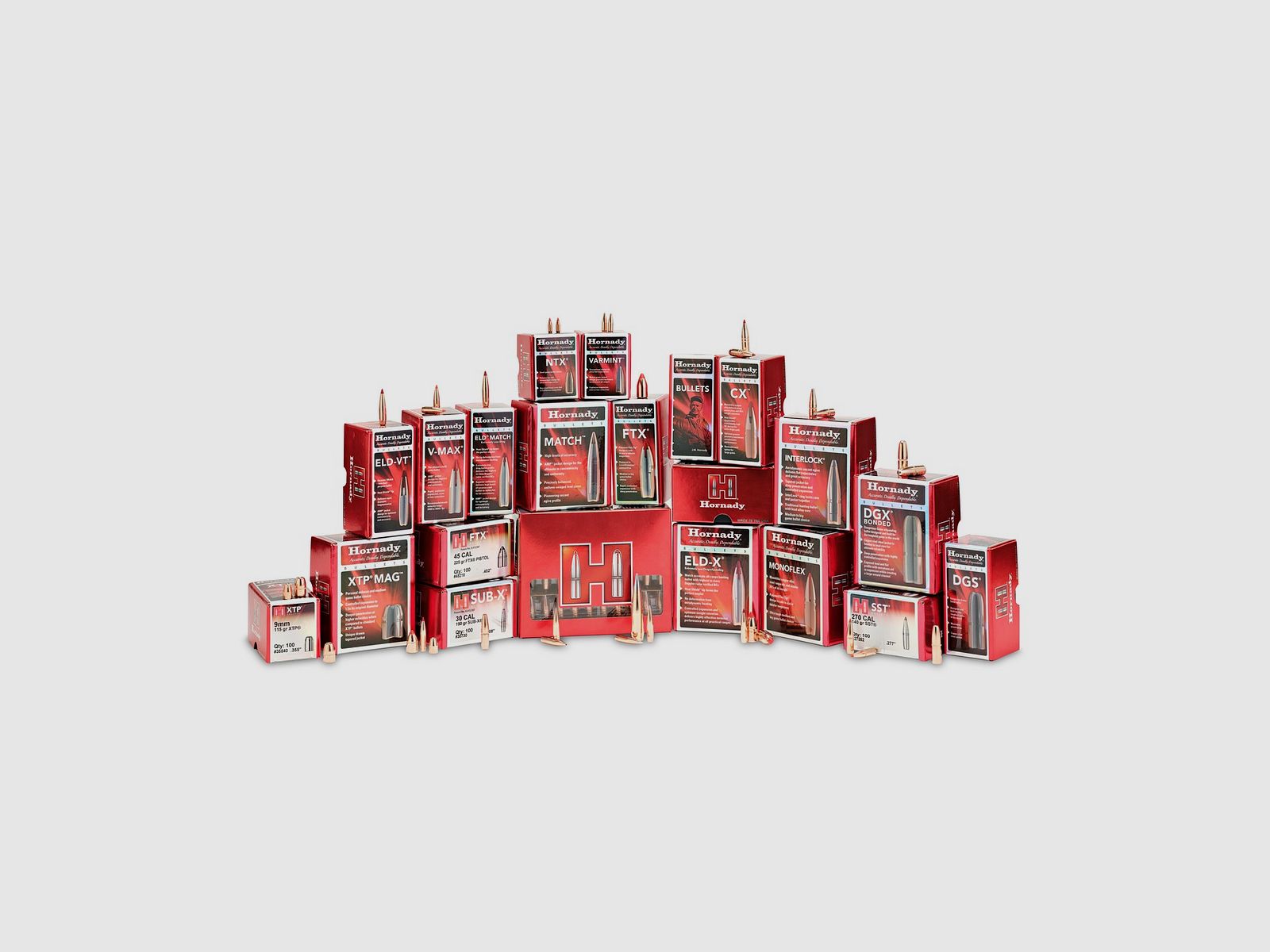 Hornady TRADITIONAL RIFLE BULLETS .30/.308 125GR HP – 100 Stk.