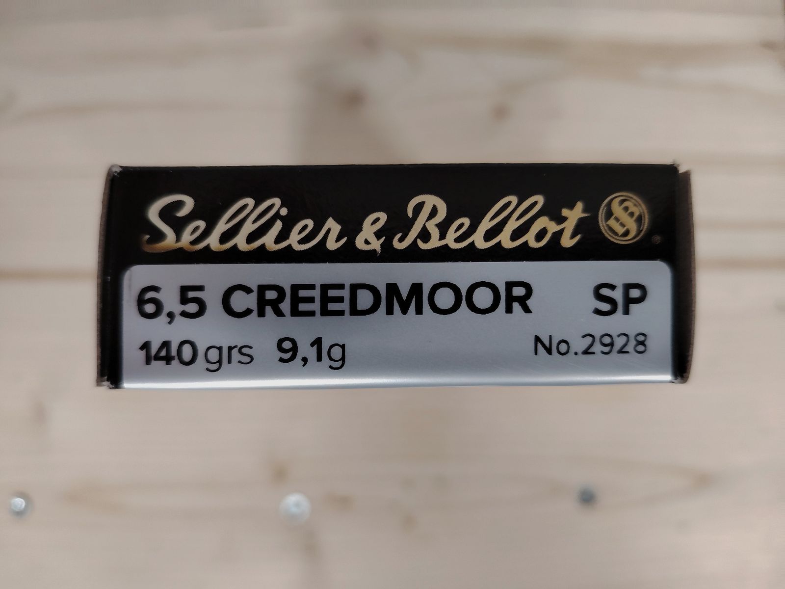 300  Patronen |  Sellier & Bellot | 6,5 Creedmoor  SP| 140 grs.  -9,1g | No.  2928