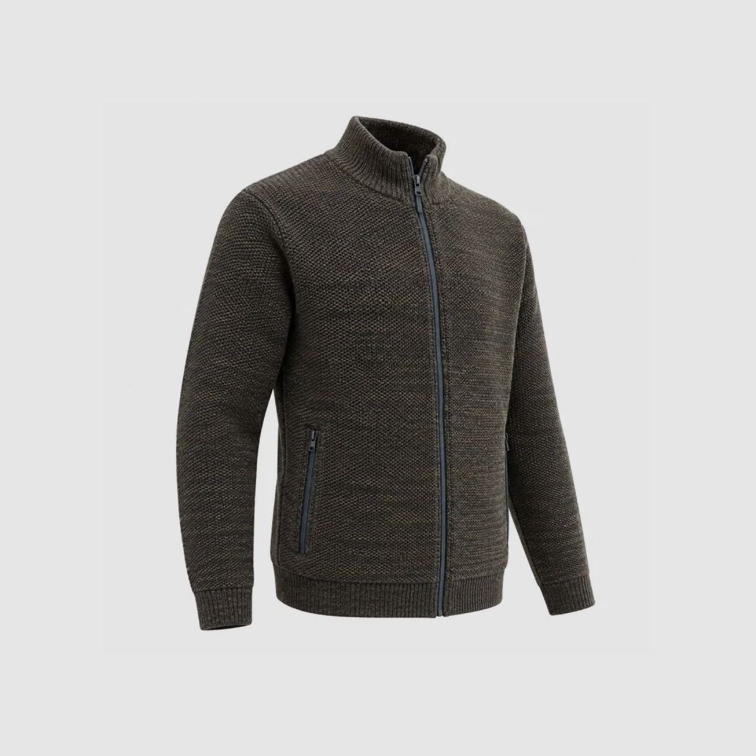 Gilet Galéo marron à manches longues doublé micropolaire, image 3 sur 8
