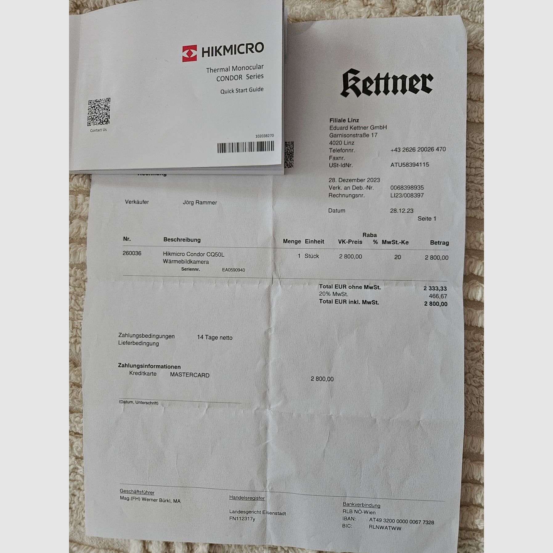 Monóculo de imagen térmica