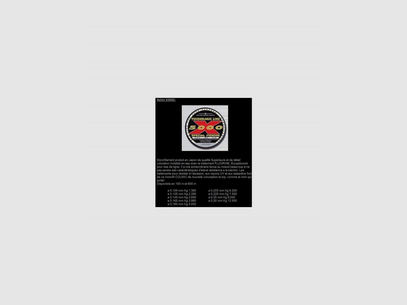 NYLON COLMIC X5000 150M, image 3 sur 4