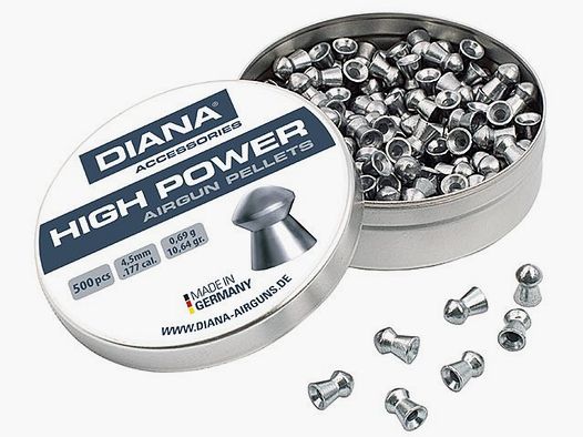 DIANA round head diabolo smooth 4.5mm 400 pieces