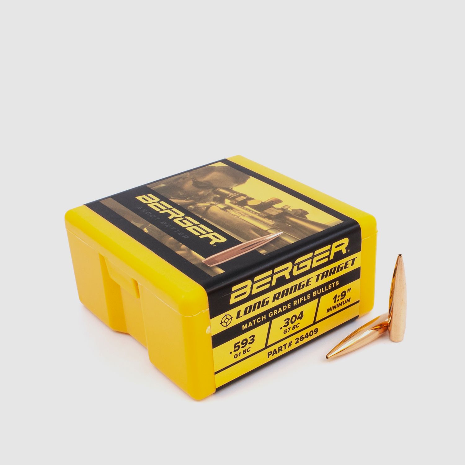 Berger Bullet 6.5mm/.264 Long Range BT Target 140GR 100 Pieces