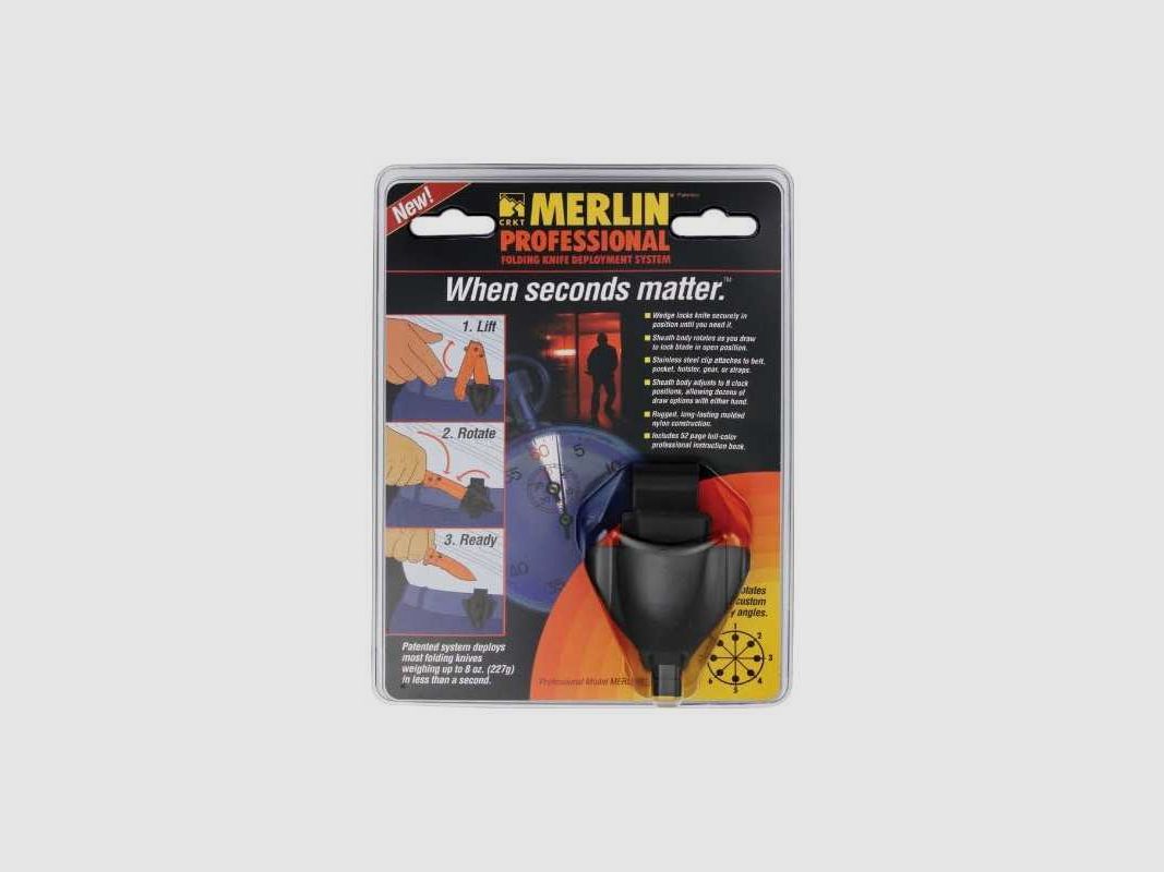 CRKT Merlin Professional Holster Faustmesser schwarz