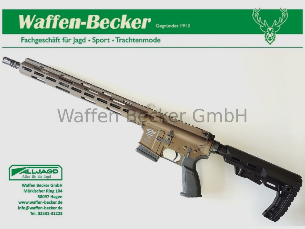 Messerschmitt, Waffen Schumacher Messerschmitt AR15 Kal. .223Rem. 16,75" bronze