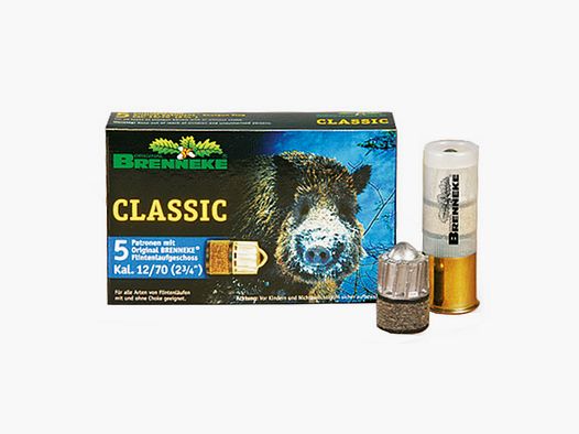 Brenneke Classic .12/70 31.5g 5 cartridges