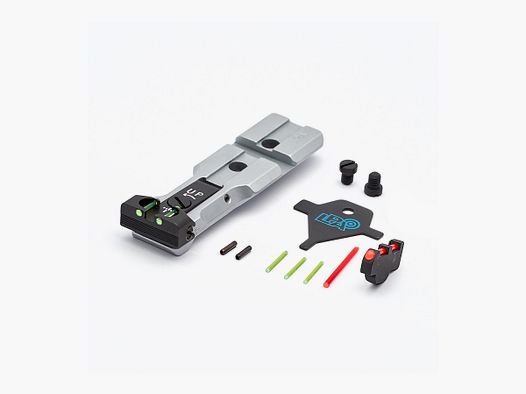 Juego de miras LPA WXT03F1 para revólver Smith&Wesson con fibra óptica