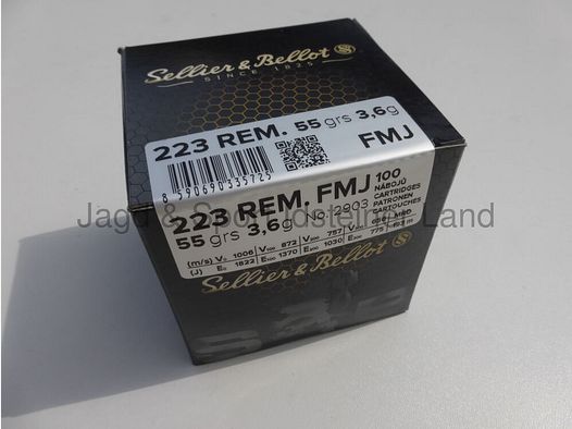 Sellier & Bellot FMJ, 55grs