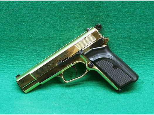 Browning GPDA 9 blank-firing pistol, gold-finish